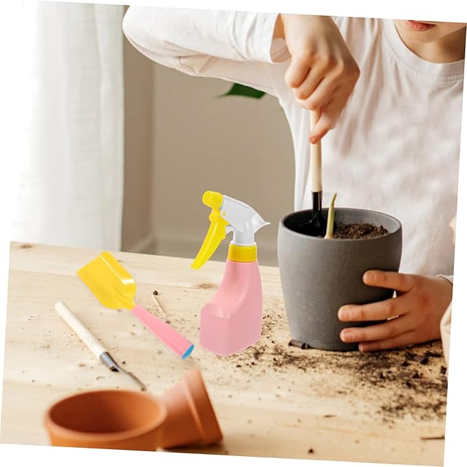 Yardwe 1 Set Kids Gardening Tools Set Shovel Rake Watering Can Gloves Apron Perfect for Kids'