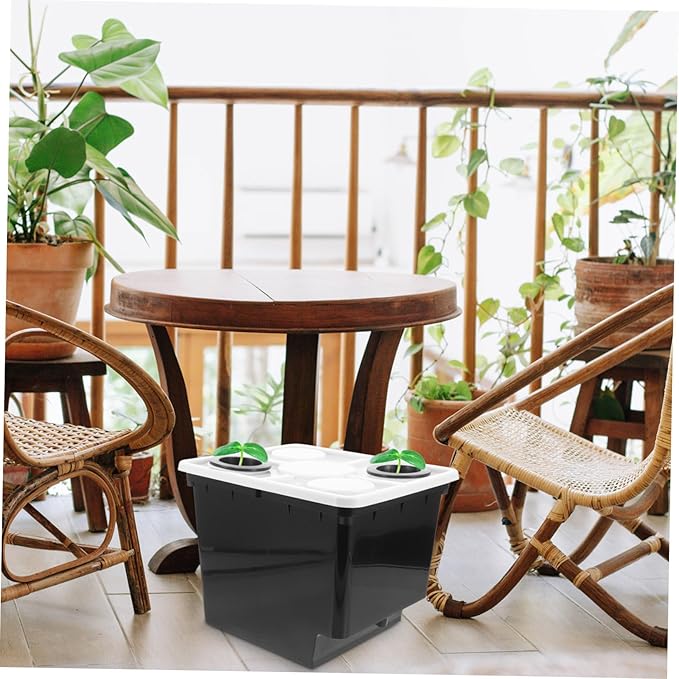 balacoo Greenhouse Soilless Cultivation Bucket for Hydroponic Plants Balcony Indoor Garden Hotel Use