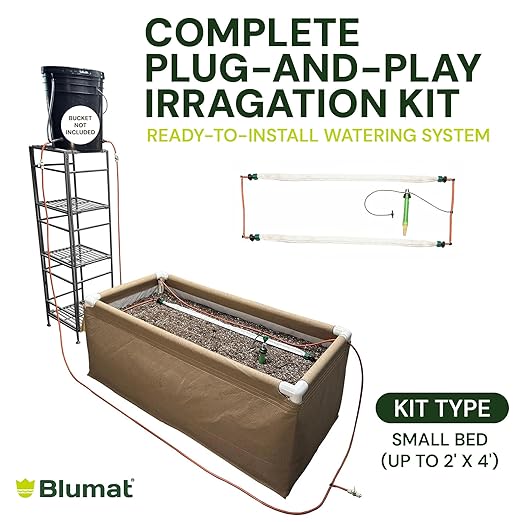 Grow Tent Irrigation Preset Blumat Kit for Small Bed (up to 2' x 4')