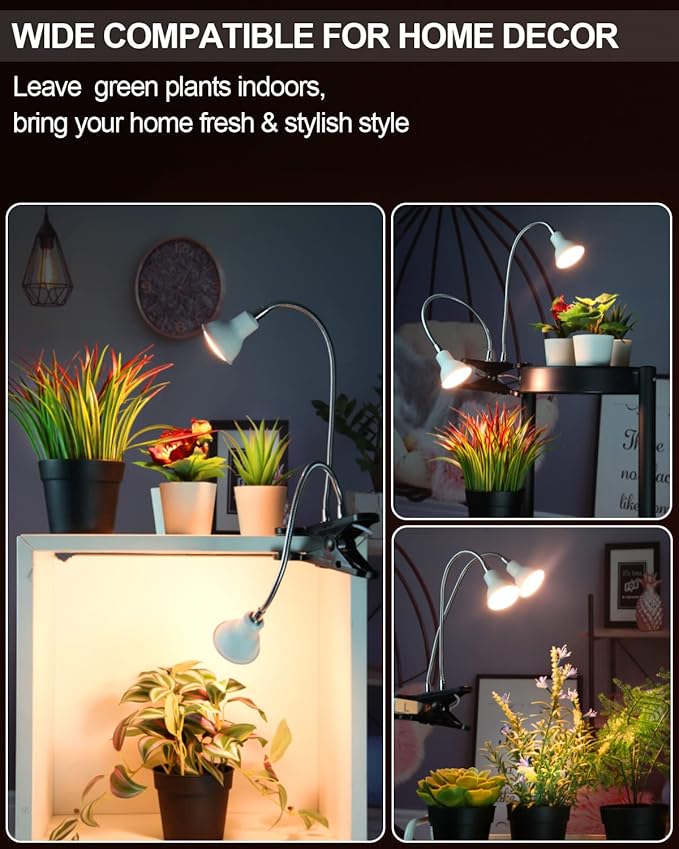 DOMMIA Plant Light for Indoor Plants Full Spectrum Grow Lights for Indoor Plants Brightness Led Grow Lights for House Plants Plant Growing Lamps for Indoor Growing