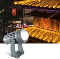 LED Beam Spotlight Rotation Outdoor Wall Lights IP66 Waterproof Ground Landscape Lights Narrow Beam Wall Washer Spotlights for Parties Building Lighting(Blue10W)