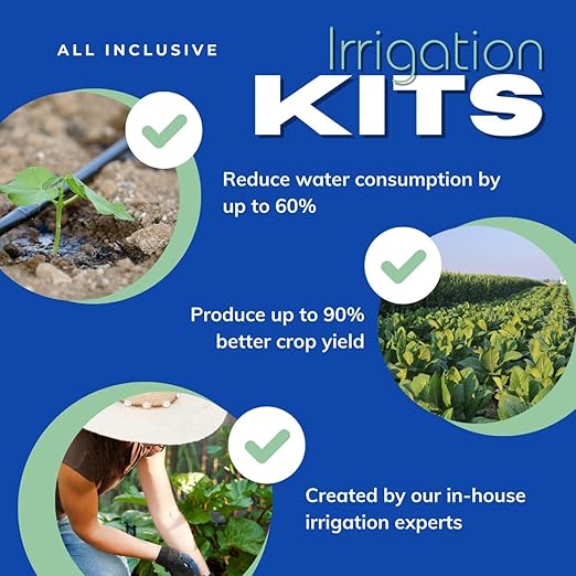 Dripworks Premium/Customized Rose &amp Shrub Irrigation Kit for Watering Roses &amp Shrubs - Waters Upto 15 Rose Plants | Agricultural Grade Components | Trusted Brand Since 1991