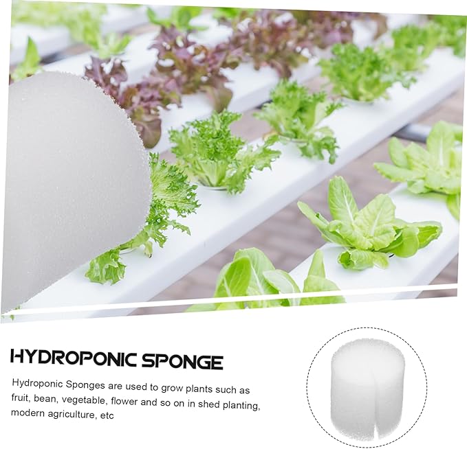 VICASKY 3sets Hydroponic Supplies Reusable Seedling Sponges Square Grow Blocks Sponge 100pcs*3
