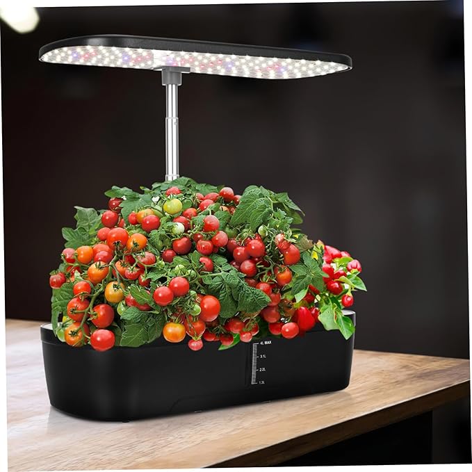 1 Set Hydroponics Growing System Kit Indoor Plant Growing Machine with Automatic Watering Multi Porous Design Abundant Accessories for Gardening US Plug