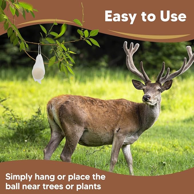 Deer Repellent Outdoor Deer Repellent for Plants Rabbit Repellent Outdoor Deer and Rabbit Repellent Keeps Deer &amp Rabbits Out of Garden Yard Lawn 8 Packs