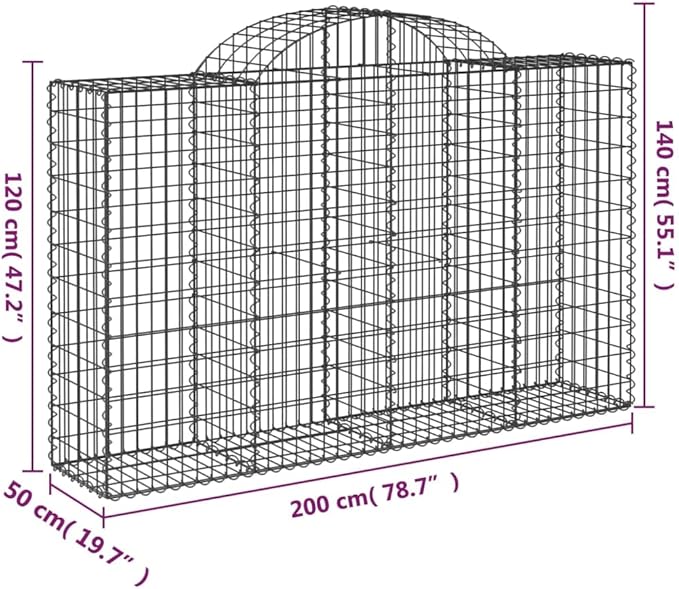 Galvanized Raised Garden Bed 78.7x78.7x55.1 Large Outdoor Planter Box Silver Industrial Gabion Basket for Backyard Patio Balcony &amp Terrace