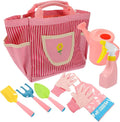 1set Boys and Girls Gardening Tools Set Garden Tool Kit Watering Can Gloves Rake Shovel and Apron for Boys and Girls for and Learning