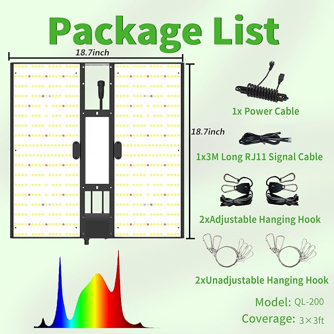 FARMLITE Grow Lights Supplemental Lighting for Grow Tent and Quantum Board Grow Lights