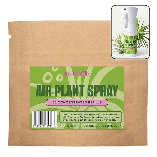Southside Air Plant Fertilizer - 50 Concentrated Refills (Spray Bottle not Included) - Weekly Nourishment for Tillandsia - Economical Plant Food for Air Plants