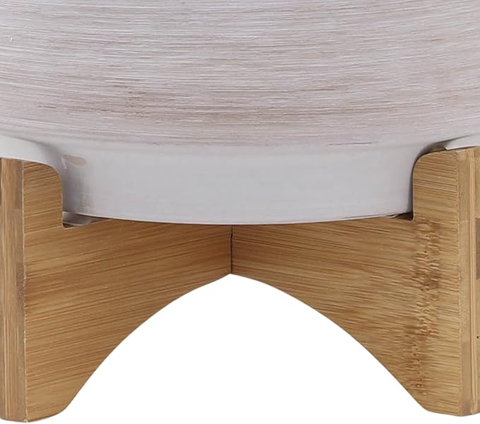 Generic  S2 810 Planter ON Wooden Stand Gray