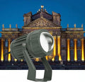 Long Range LED Floodlights Narrow Beam Spotlight 10W Outdoor LED Floor Spotlight IP65 Waterproof Outdoor Wall Lamp Landscape Lighting Adjustable Beam Angle Up Lights(Yellow10W(85-265V))