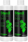 VIVOSUN StemX (0-0-2) Silica for Plants Soluble Liquid Silicon Plant Supplement Fertilizer Nutrient Solution for Strong Stems and Healthy Leaves Boost Resilience pH Balance 8 oz (Pack of 2)