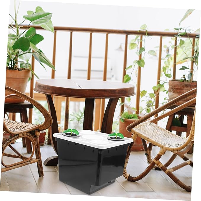POPETPOP Soilless Hydroponics Planting Bucket for Vegetables and Herbs Plastic Greenhouse Cultivation Tool Growing Medium for Indoor and Outdoor Gardening
