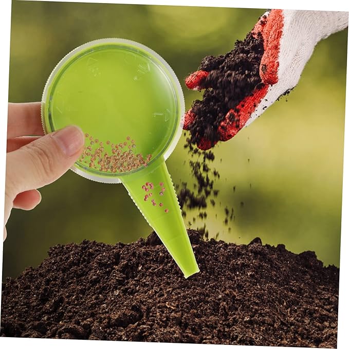 Kisangel 3sets Garden Planting Tool Set Dispenser for Efficient Sowing Compact Punch Labels for Home Gardening Enthusiasts