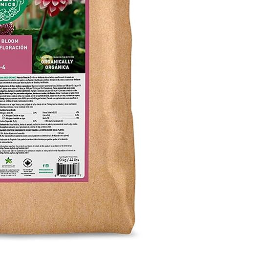 GAIA GREEN Easy to Use Long Lasting Multi-Ingredient Power Bloom for Root Development Flowering and Fruiting Plants 20 Kilograms