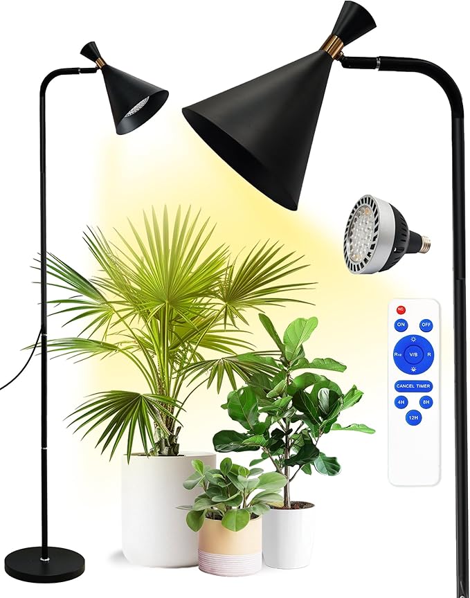 Standing Plant Grow Light LED Growing Light Full Spectrum for Indoor Plants4/8/12H Timer Flow Grow Light for Tall Large Indoor Plants
