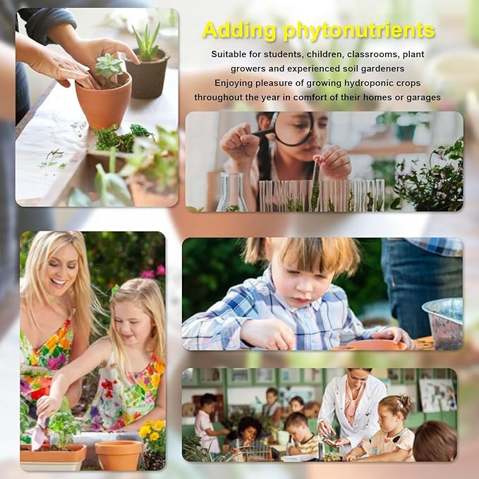 Hydroponic Growing System Tower 25 Holes Mini Column Indoor Vertical Garden for Home School Engineering