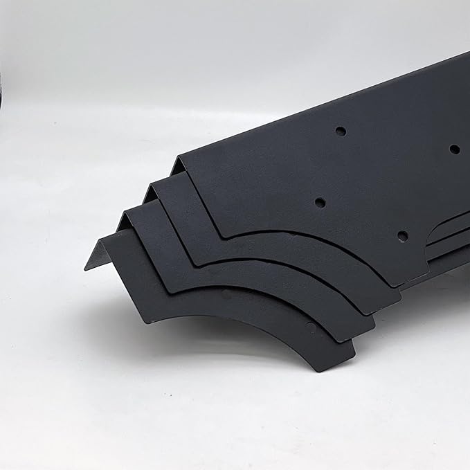 Hi-Flame 4 Set Raised Garden Bed Corner Brackets with Screws Fit Lumber up to 2 Inch x 12 Inch Raised Bed Brackets for Vegetable Garden (Black)