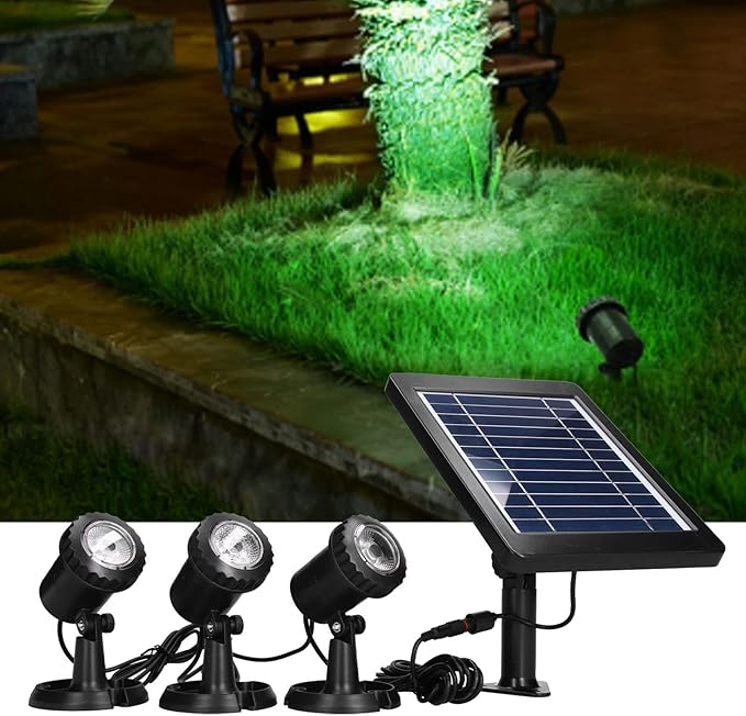 Solar Spotlight Adjustable Lighting Facilities for Courtyard Decoration IP68