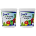 Jack's Classic 20-20-20 All Purpose Water-Soluble Fertilizer with Micronutrients to Provide General Growth on All Plants 1.5lbs 2 Pack