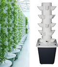 Hydroponics Tower GardenGarden Hydroponic Planting System Hydroponic Growing System Growing Kit for Herbs Fruits and Vegetables with Hydrating Pump(Size:5 Layers 25 Holes)