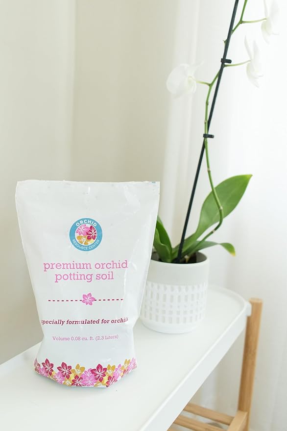 100% Organic Orchid Potting Soil – Nutrient-Rich Well-Draining Blend for Stronger Roots &amp Vibrant Growth | Hand-Blended &amp Eco-Friendly | Made in USA | 2.3L Bag