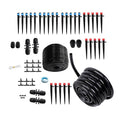 240FT Drip Irrigation System Kit Automatic Garden Watering System for Plant Greenhouse Yard with 1/2 inch 1/4 inch Irrigation Tubing Hose and Accessories