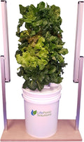 Mini Tower Growing System Vertical Planter 20 Plants Indoor Garden Optimized for Leafy Greens with LED Grow Lights (Horizontal)