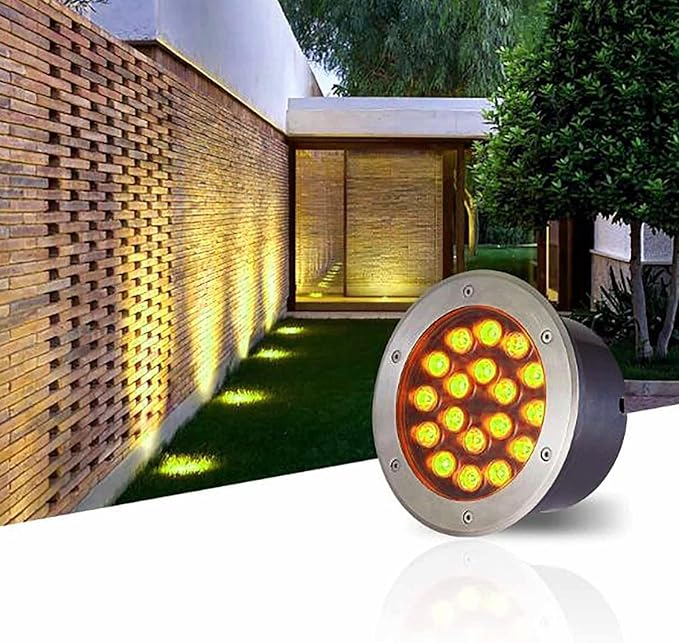 Underground Light LED - AC Embedded LED Spotlight IP67 Waterproof Ultra-Thin Underground Lighting Source Suitable for Outdoor Terraces Staircase Landscape LRed 9W