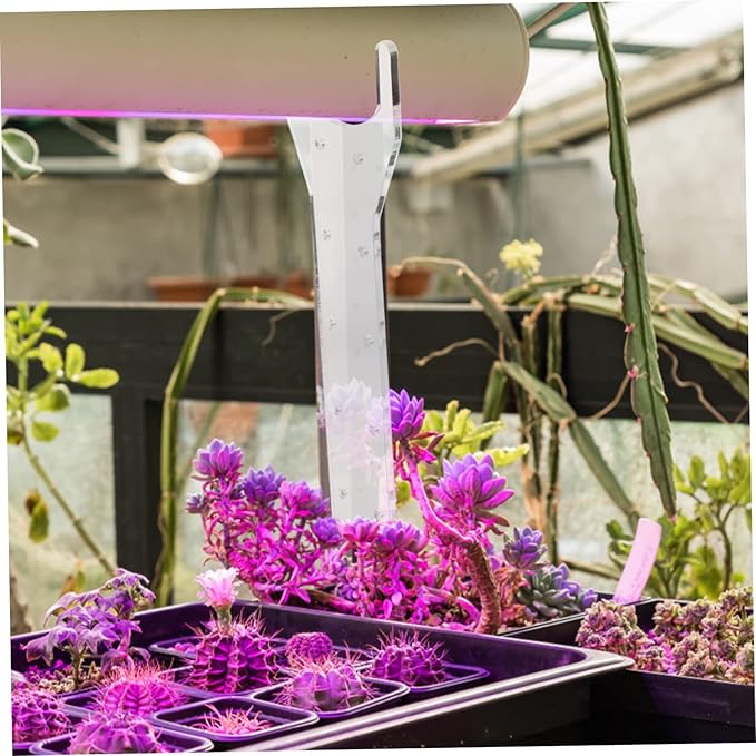 TOYANDONA Grow Light Stand Acrylic Lamp Rack for House Plants Easy Install Indoor Plant Lamp Stand