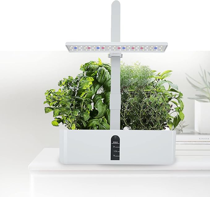 Indoor Hydroponics Growing System Plant Germination Kit Vegetable Garden for Home Kitchen Gardening