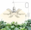 SANSI Hanging Grow Lights for Indoor Plants 60W High PPFD Full Spectrum with Timer 180° Adjustable Wings LED Pendant Plant Lights for Indoor Growing 16.4FT Power Cord for Tall Large Plants