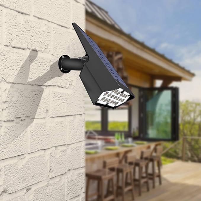 ZJchao Solar Lawn Spotlight Outdoor Patio Landscape Lighting Garden Villa Wall Lights Garage Wall Lamp Balcony Lamp Solar Powered Wall Lamp Solar Wall Lights Indoor Outdoor (White &ampWarm