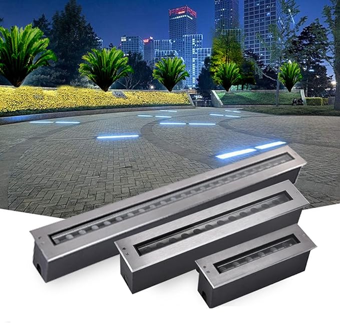 LED Underground Lights - IP66 Waterproof Outdoor Recessed Lighting for Patio Pathway Yard Driveway Lawn and Garden - 18W White AC85-110V