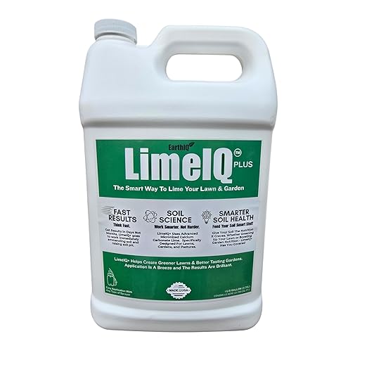 LimeIQ Liquid Lime – Fast-Acting Calcium Carbonate for Lawns &amp Gardens - Raise Soil pH - Improves Lawn Growth - 1 Gallon Jug 1 Jug Treats 1/2 Acre
