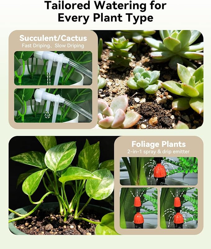 BAOSHISHAN Automatic Plant Watering System and 28pod Hydroponic Tower