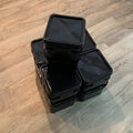5 Gallon Square Bucket Lid Black - 5 Pack