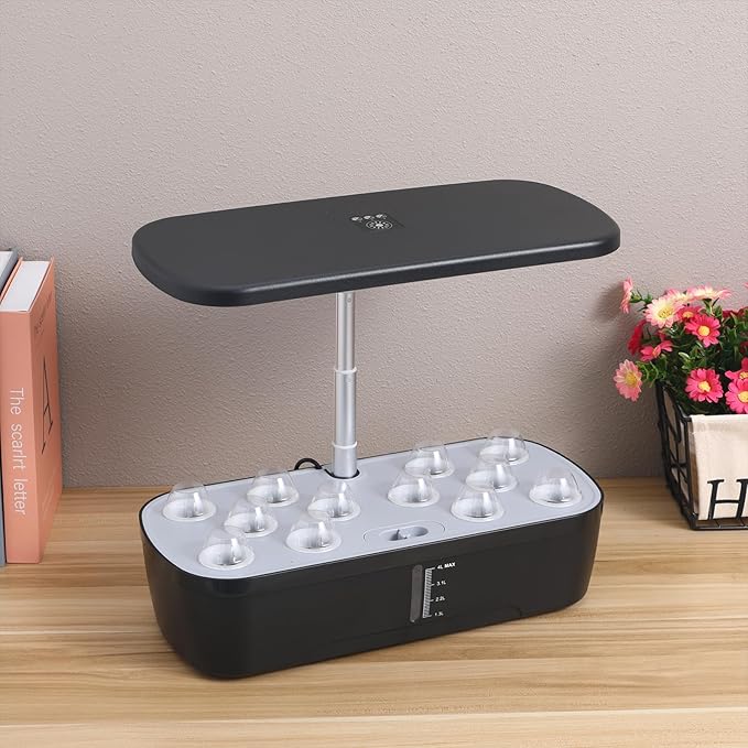Indoor Garden Kit with Hydroponics Supplies 12-Pocket Plant Growing Machine Easy to Use for Home Gardening