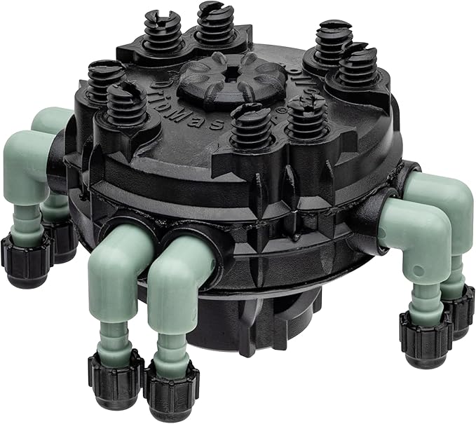 15-Pack Orbit 8-Port Manifold with Adjustable Flow for Irrigation
