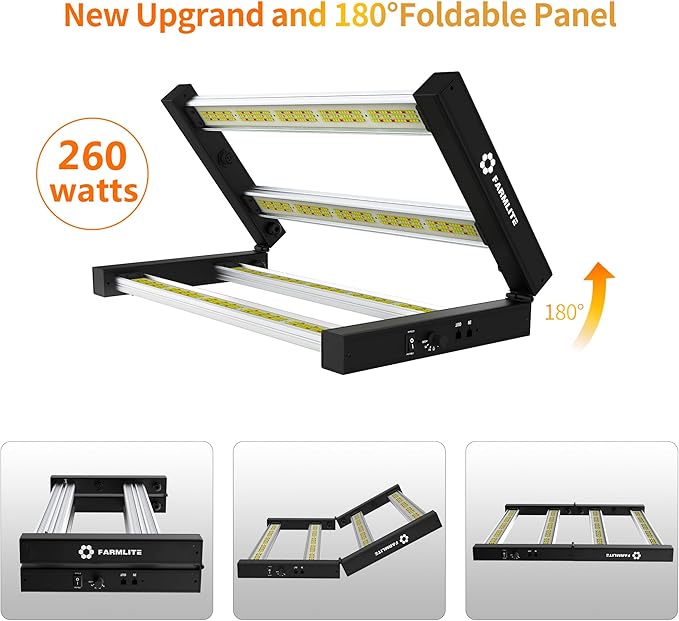 FARMLITE Grow Light Bars Full Spectrum Grow Lights for Indoor Plants Dimmable Daisy Chain for Grow Lights Supplemental Lighting for Grow Tent