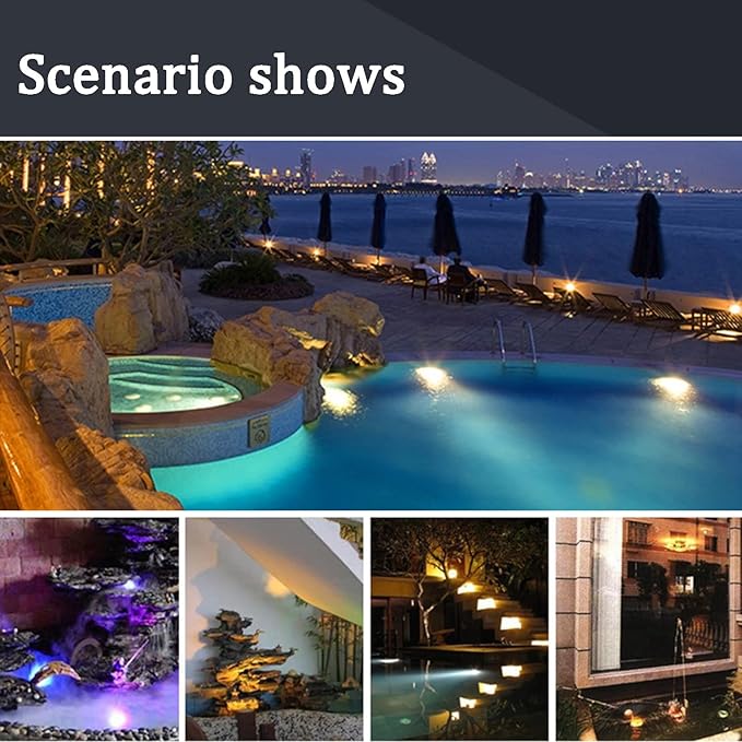 Outdoor Underground Lamp Low Voltage AC 12/24 COB Spotlight Stainless Steel Embedded IP68 Waterproof Landscape Lights for Pool Patio Fountain