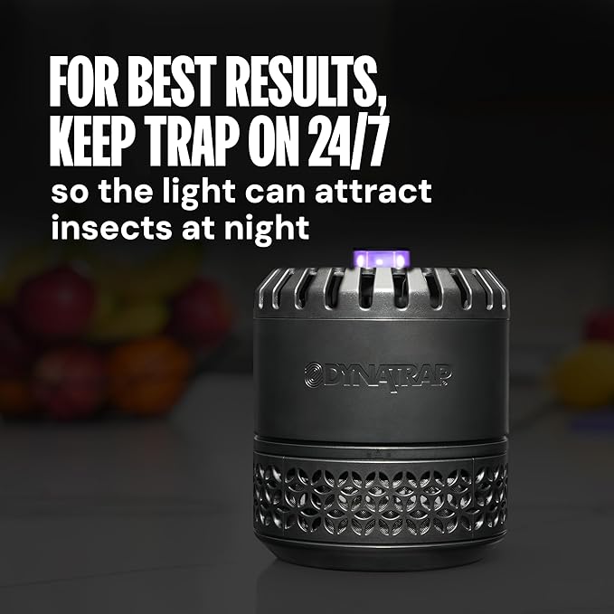 DynaTrap DT152 Indoor Insect Trap and Killer – Catches and Kills Gnats Flies Moths &amp Other Flying Insects