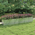 Galvanized Steel Raised Garden Bed Extra Long 189 Planter for Outdoor Plants Silver Metal Garden Bed for Vegetables Herbs Flowers Durable Rectangular Raised Beds for Gardening