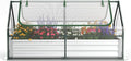 Raised Garden Bed with Cover - 6 x 3 x 3Ft Galvanized Steel Planter Box Kit with 2-Tier Roll-Up Zipper Windows Outdoor Mini Greenhouse for Growing Fruit Vegetable Flower Herbs
