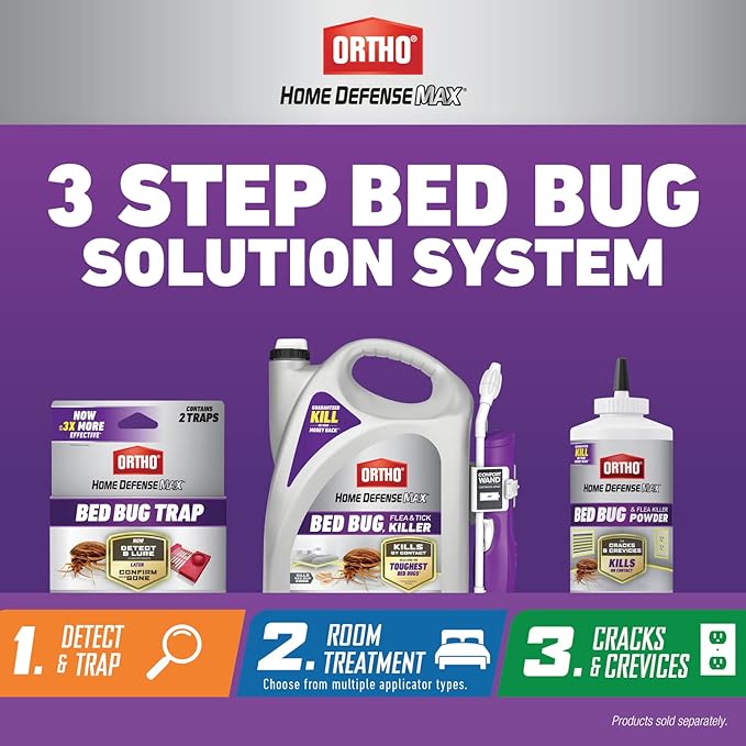 Ortho Home Defense Max Bed Bug Flea &amp Tick Killer with Comfort Wand 1 gal. (2-Pack)