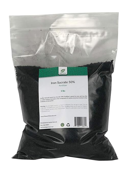 Iron Sucrate 50% Fertilizer Garden Naturals (5 Pounds)
