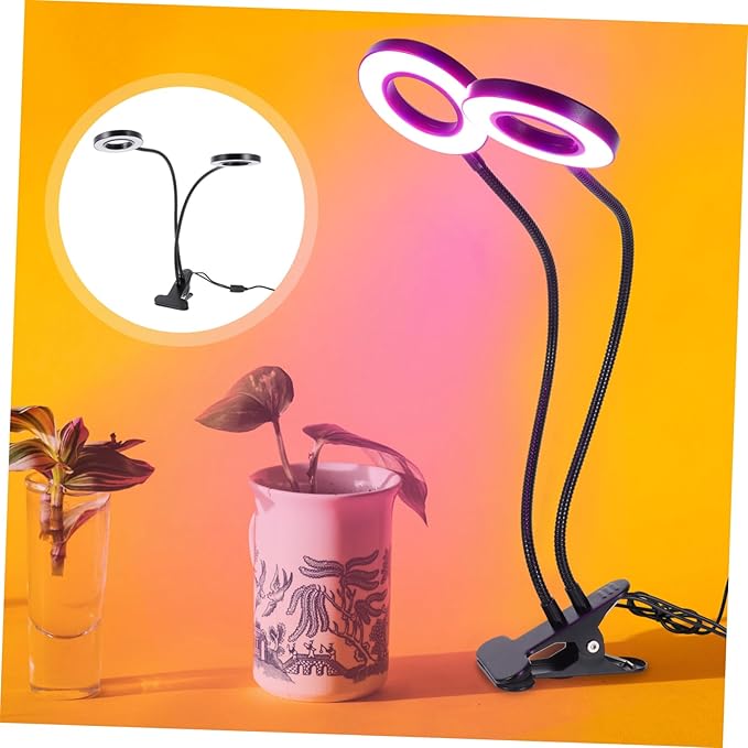 Indoor Grow Lights Led Plant Lamp Lights for 5v Dual Head Clip-on Lighting for Planting Lamp