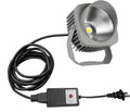 Kiven IP65 Waterproof LED Landscape Uplight Grey Decorative Spotlight Lamp with Plug-in Cord and Timer for Indoor Outdoor Yard Step Statue(10W Warm White)