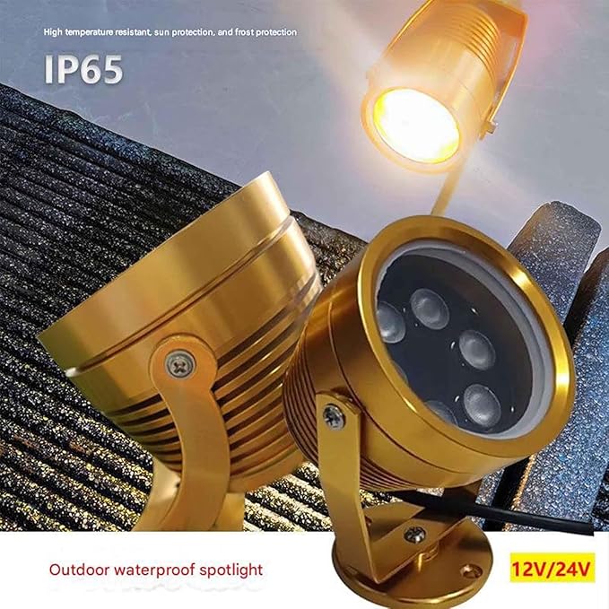 Ground LED Landscape Lights - Outdoor Beam Spotlight IP65 Waterproof Round Wall Lamp Rotatable Decorative/for Pathway Driveway Decks Stair Step Landscape Lighting(White3W(110-240V))