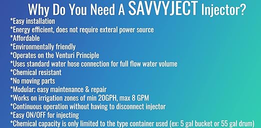 Savvyject Mazzei Injector Fertilizer Chemical We SAVVY Irrigation